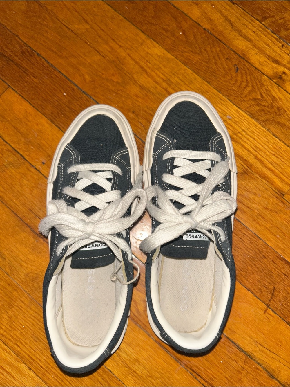 Converse Black and White Low-Top Canvas Sneakers